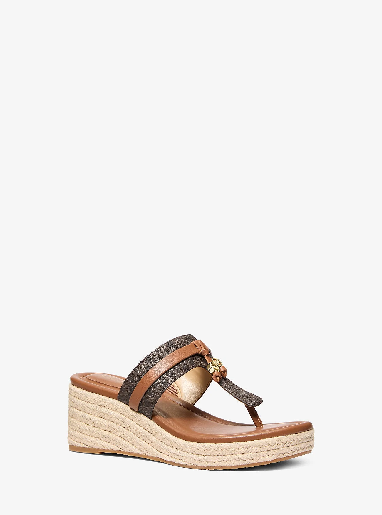 Zoe Signature Logo Wedge Sandal