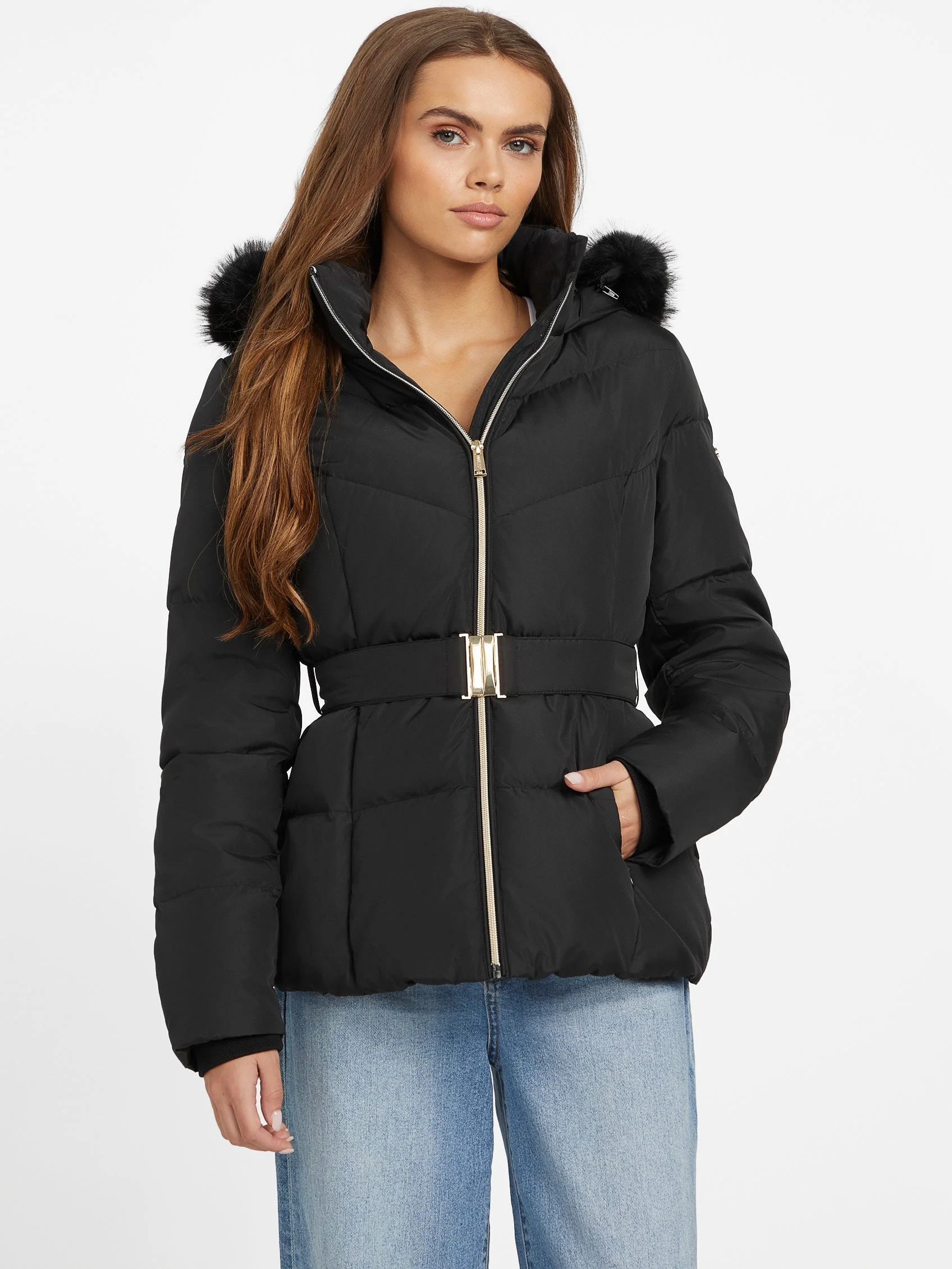Chaqueta Real-Down con Cintura Sally