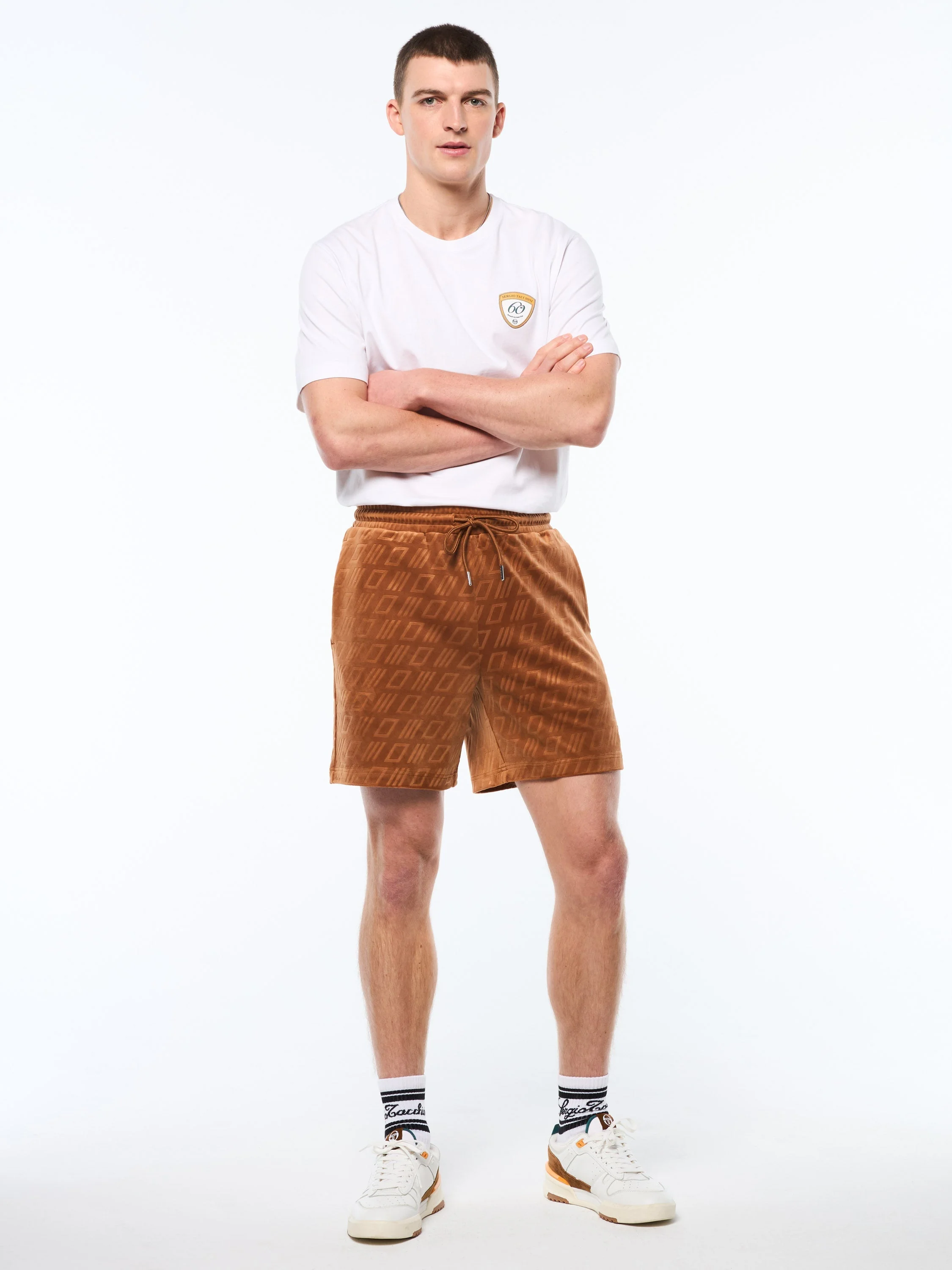 Bandiera Debossed Velour Corto