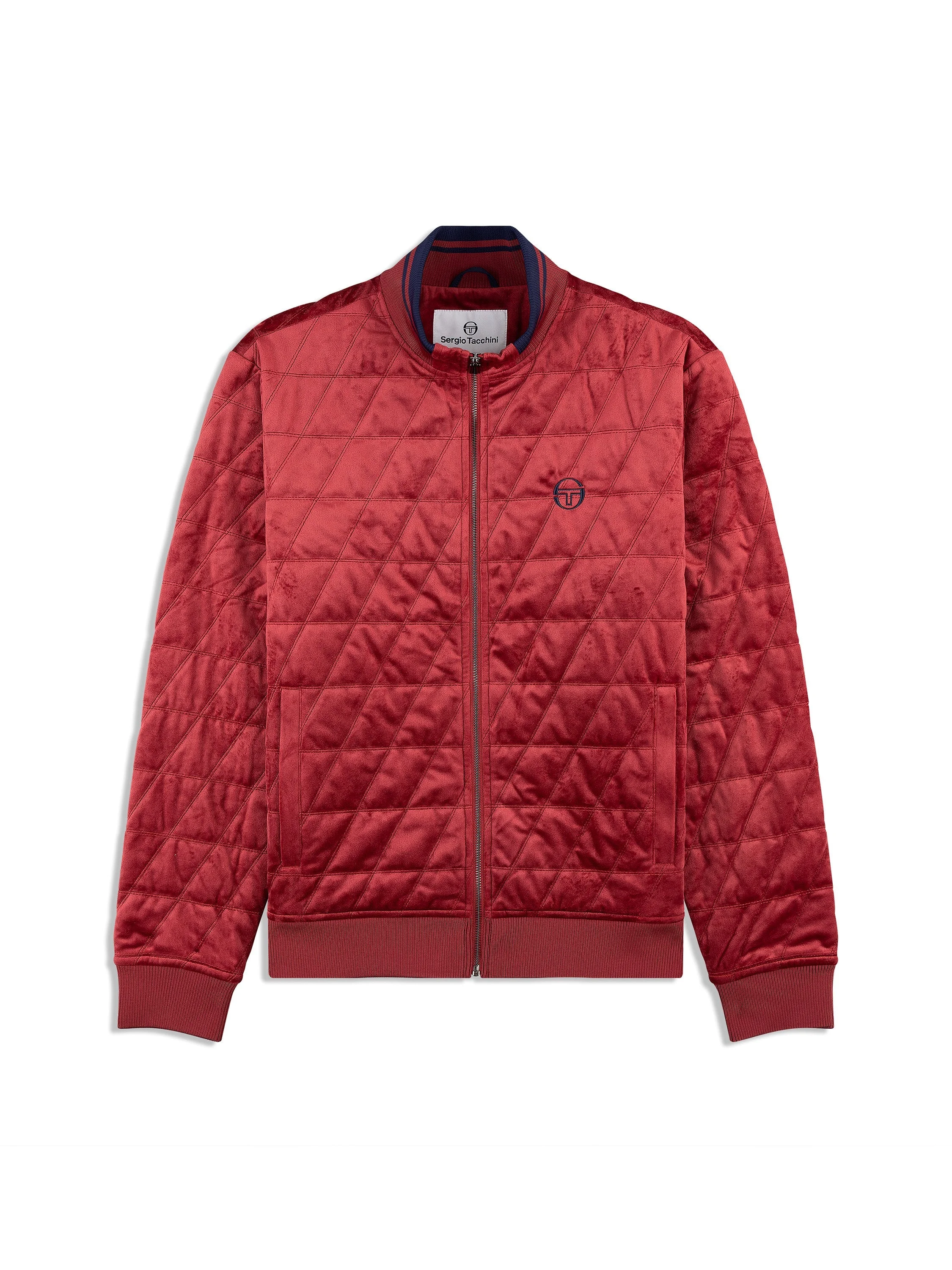 Bomber Jacket de Velour Cuadrado Redi