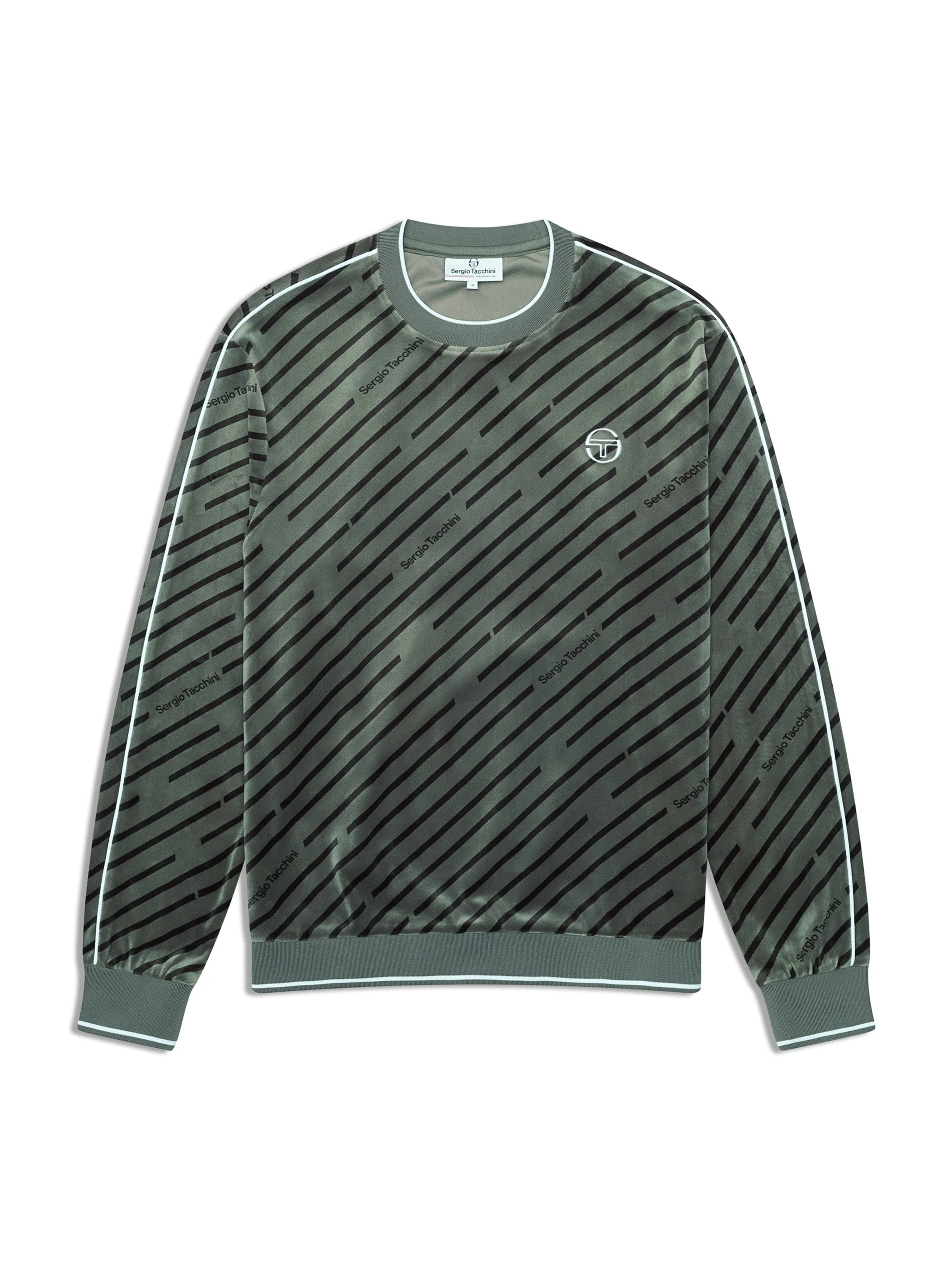Obliquo Velour Crewneck